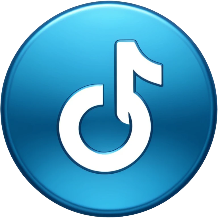 Tiktok verificado logo azul emoji