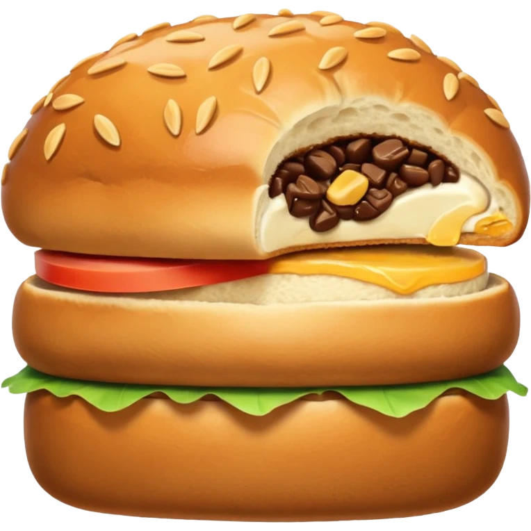 Slice of bun emoji