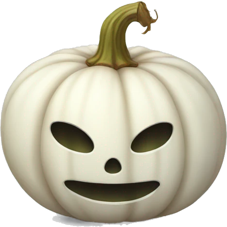 White pumpkin emoji