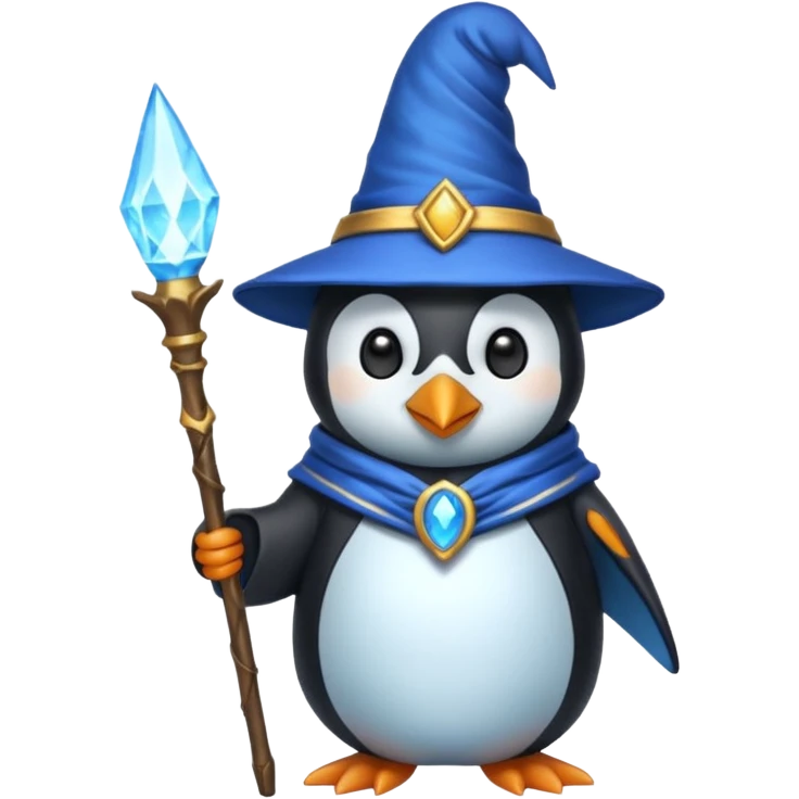 Penguin Wizard emoji
