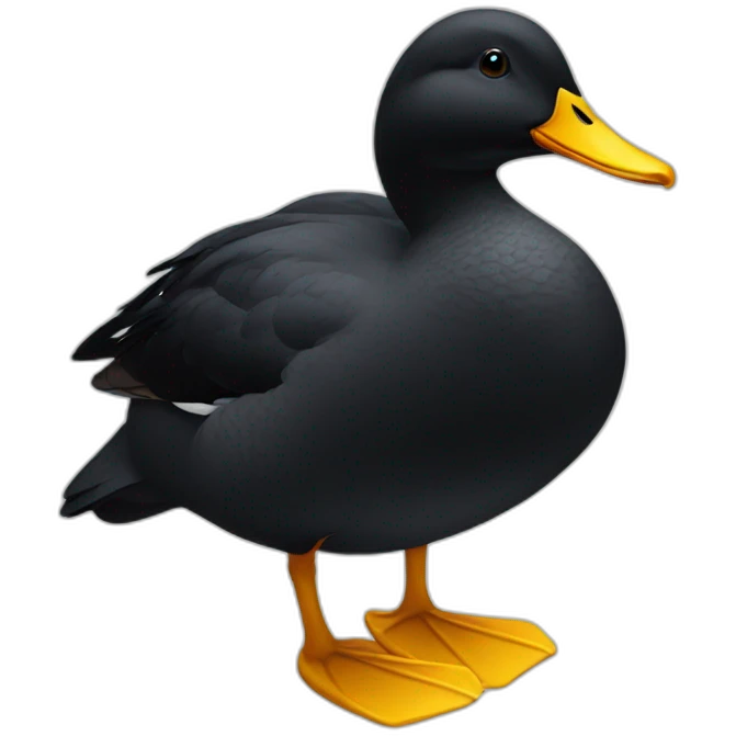 Black duck emoji