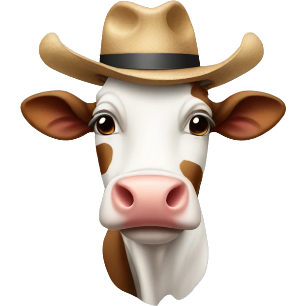 cow with a hat emoji