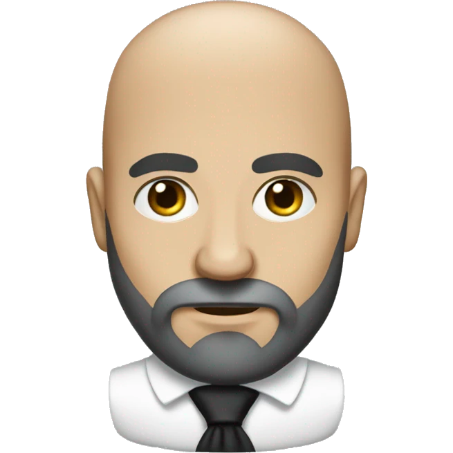 Greek bald man with long beard in formal attire emoji