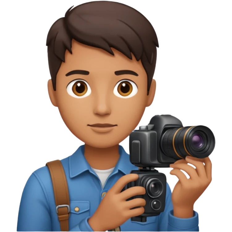 photographer looking away emoji