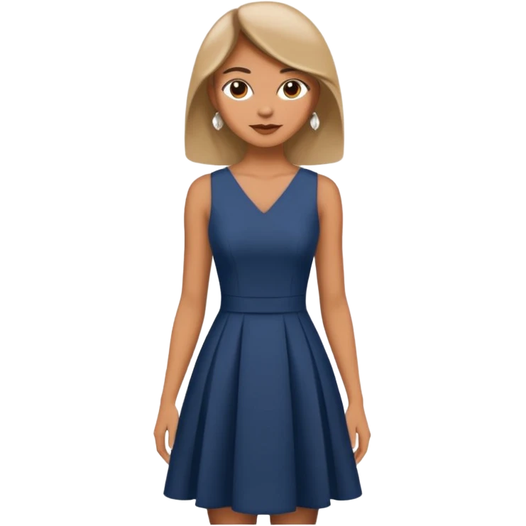 a chic person in a dress emoji