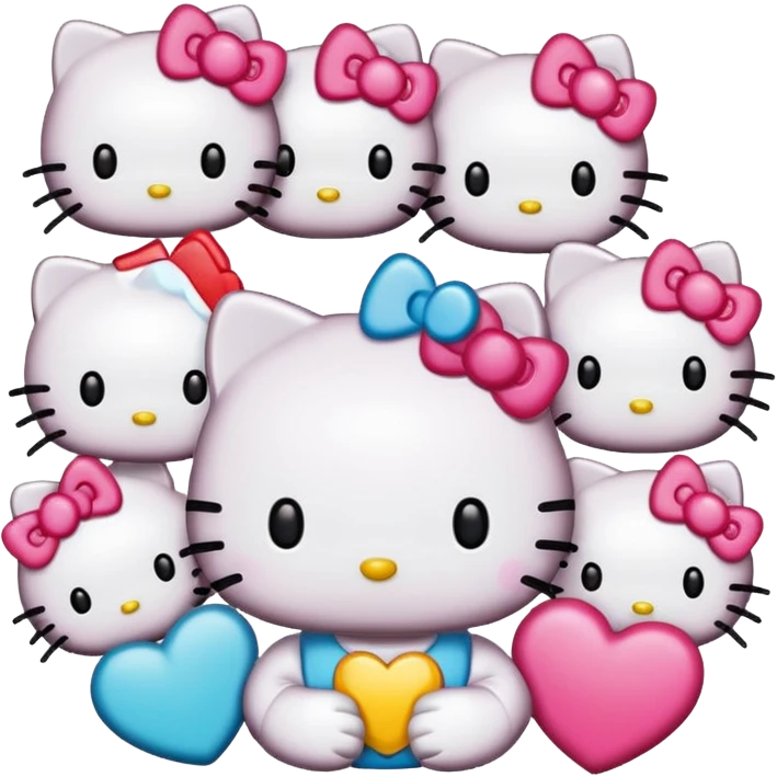 hello kitty stickers  emoji