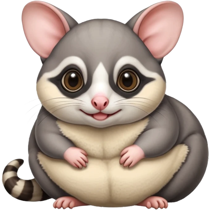 fat really fat sugar glider  emoji