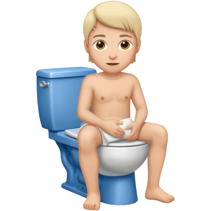 Sitting on toilet  emoji