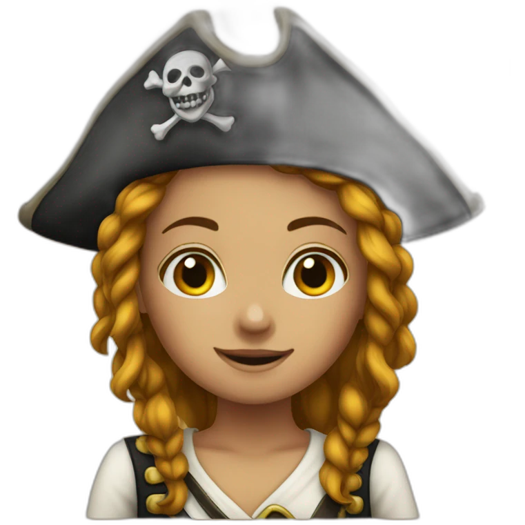 a pirate girl emoji