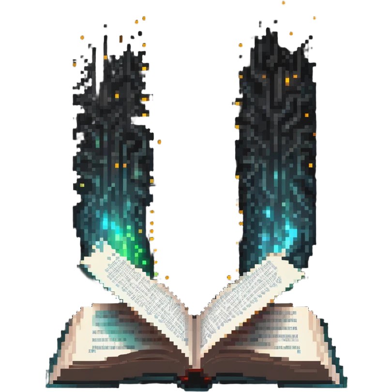 open book with magical glowing pages emoji