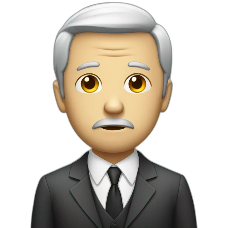 sad businessman emoji