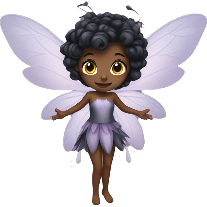 Black fairy emoji