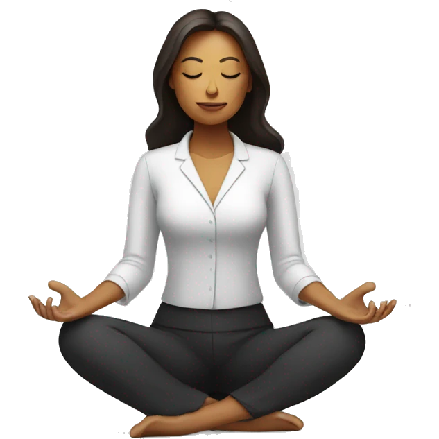 MEDITATING BUSINESS WOMAN emoji