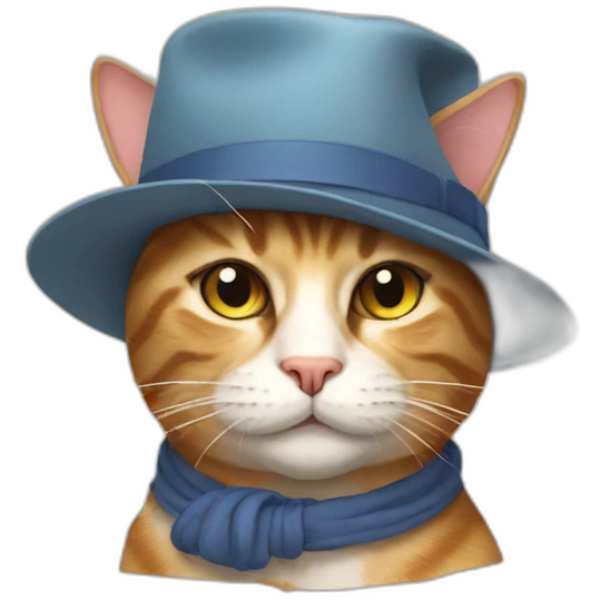 Cat in a hat emoji