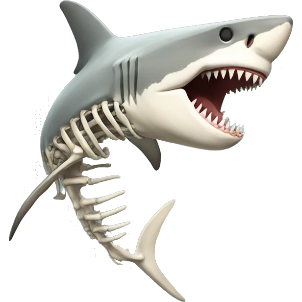 shark skeleton  emoji