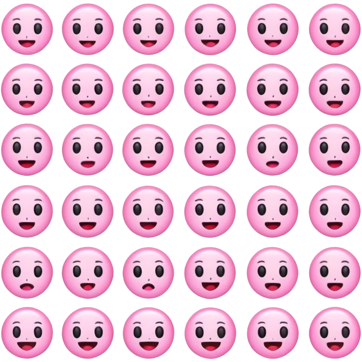 Cute light pink emojis emoji