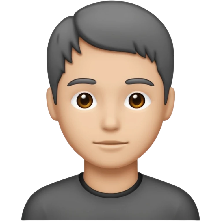 Generate silhouette of a human, not specific to any gender. Don't add eyes or hair. make it gray with a dark gray outline. emoji