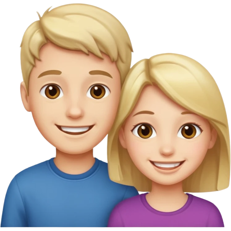 Naked boy and girl with penus and Virgina  emoji