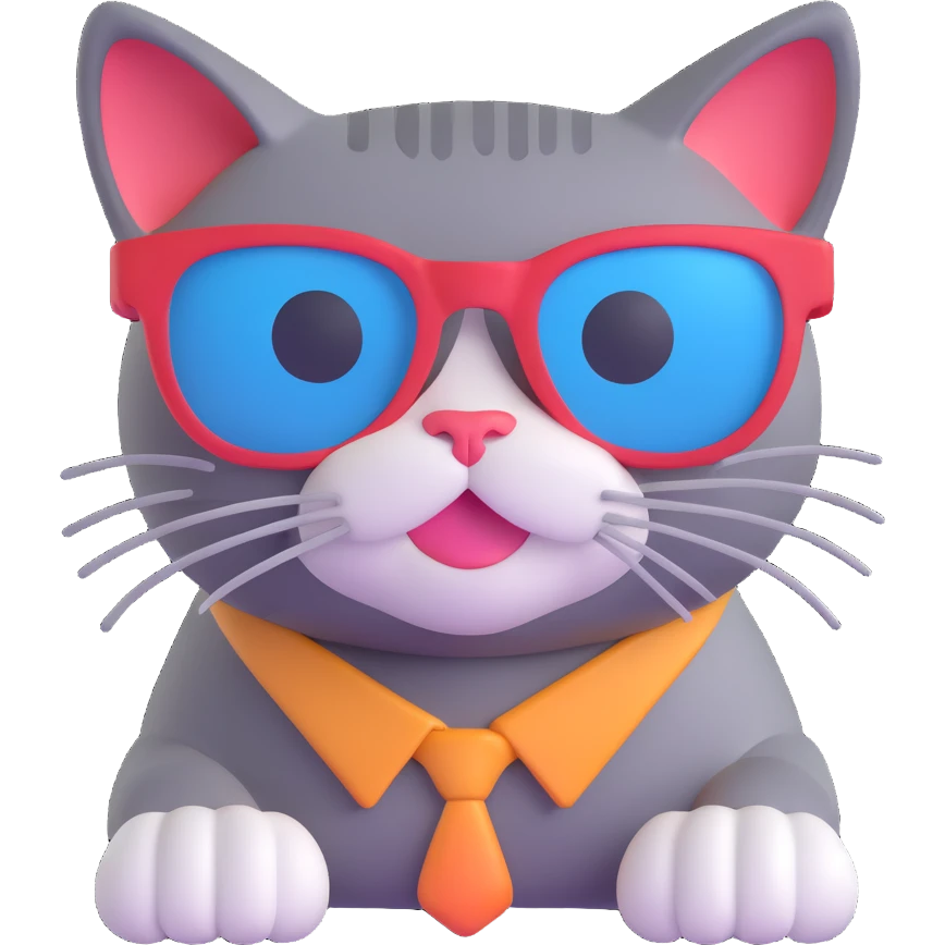 Cat wearing sunglasses emoji