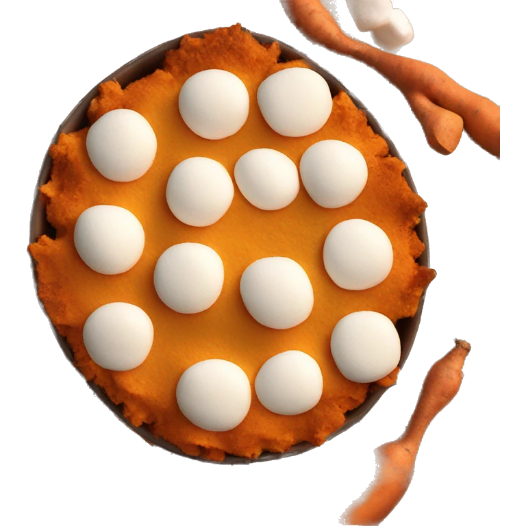 Sweet potato casserole with marshmallows  emoji