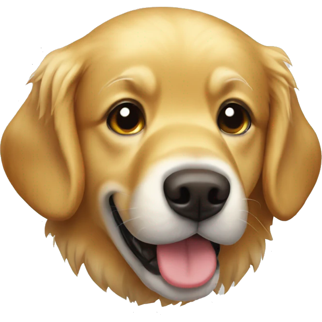 Golden Retriever Santa  emoji