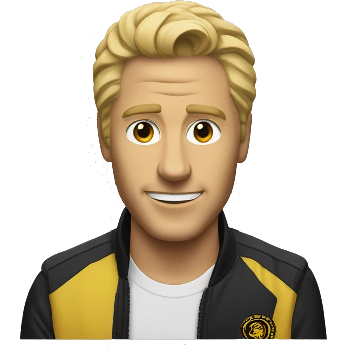 Johnny lorense with cobra kai gea emoji