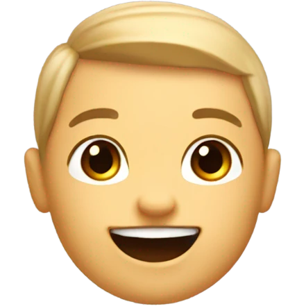 Baby with Roblox man face emoji