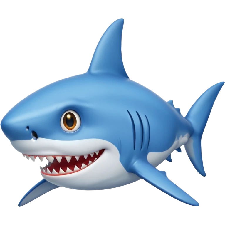 Shark with star eyes emoji emoji