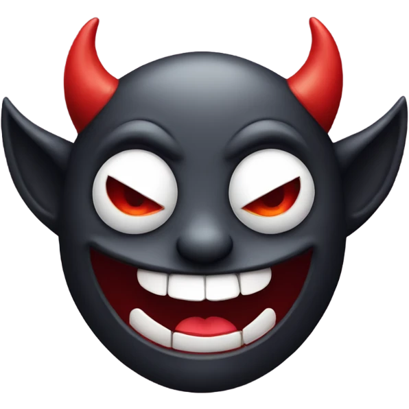 Funny smiling devil  emoji