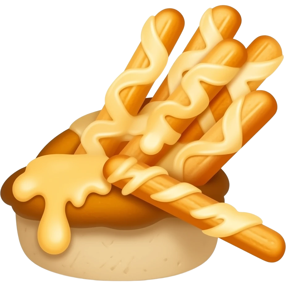 Cheese loaded bread sticks. emoji