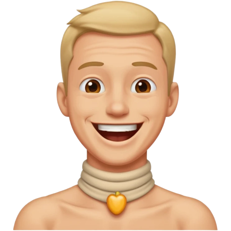 arms grossed grabbing neck laughing guy emoji