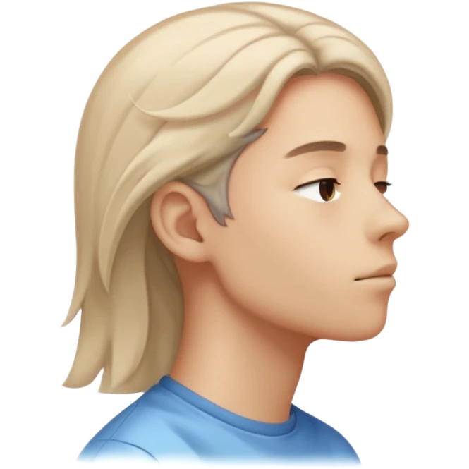 blowing air from this mouth in side angle, the air should be visible  emoji