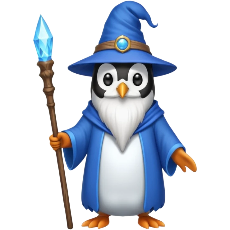 Penguin Wizard emoji