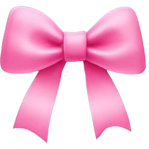the pink bow but make it red emoji