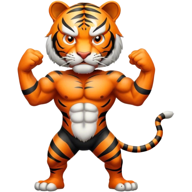 ANGRY Tiger body emoji