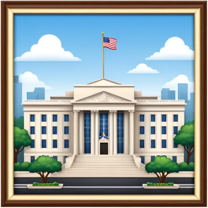 US Embassy building png.  looks realistic emoji