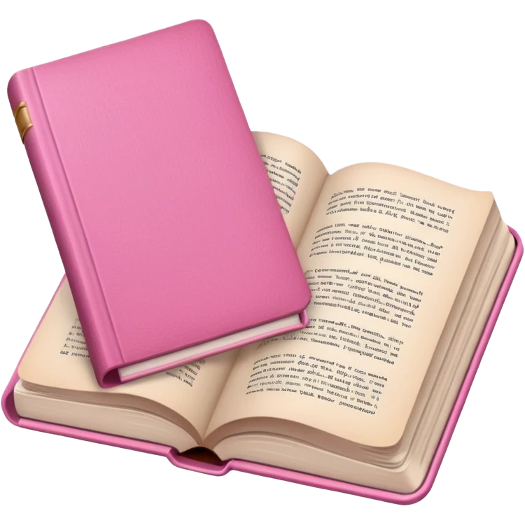 Make an open book, with white pages, but a pink cover only at the bottom!
 emoji