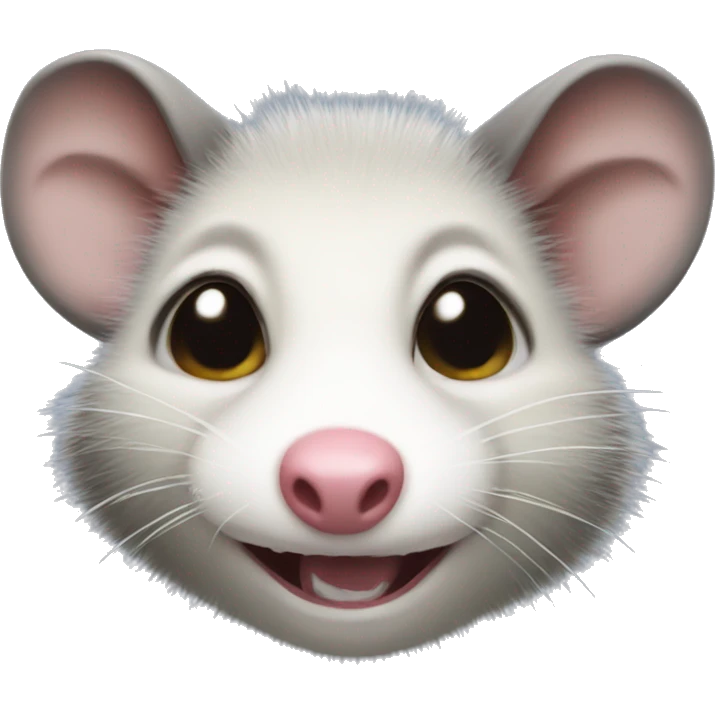 opossum Face with Tears of Joy Emoji emoji