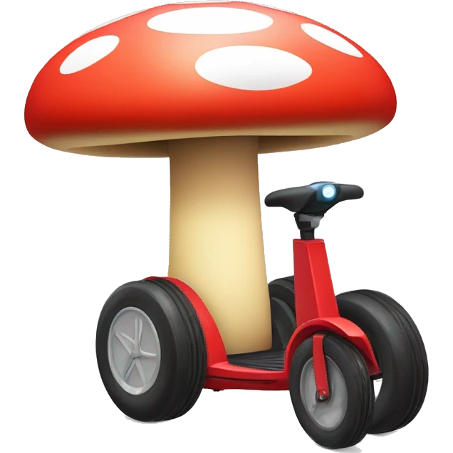 Mario-style Mushroom Segway-Scooter emoji