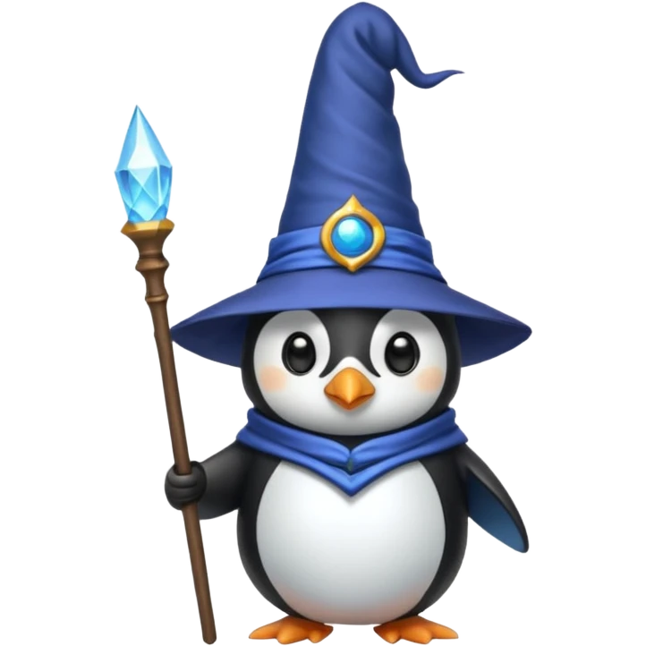 Penguin Wizard emoji