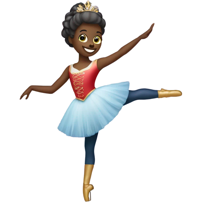 A dancer holding a nutcracker  emoji