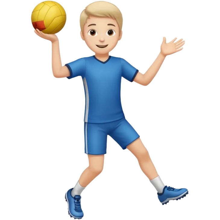 A boy extending hands to catch a ball. full body. emoji