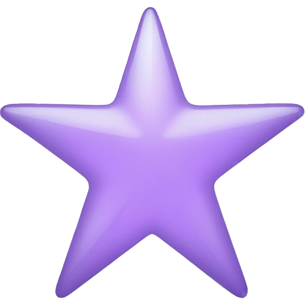 Transparency star, light purple colour  emoji