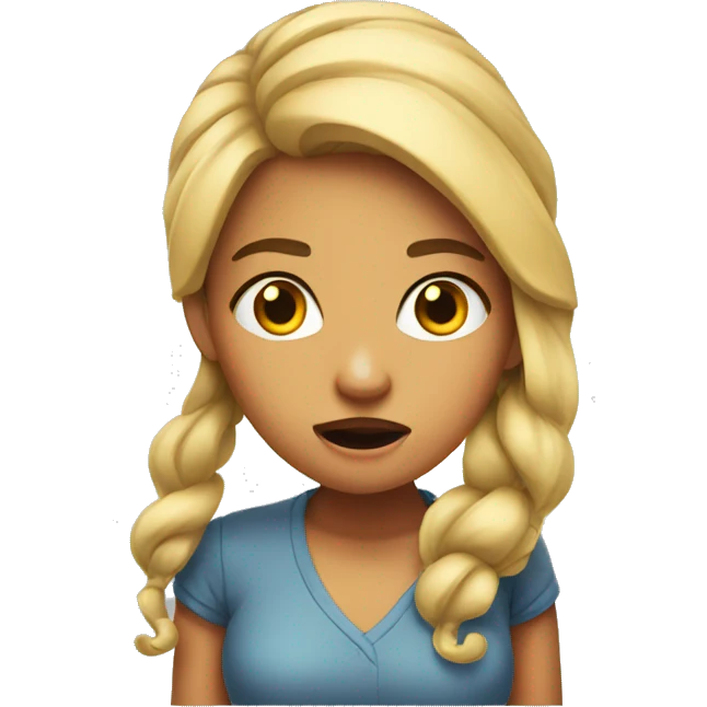 A girl Shock emoji