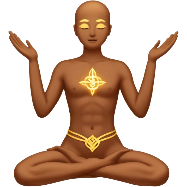  A minimal emoji-style illustration representing "KAR" (action and process).
A glowing human silhouette in motion, hands shaping energy,
symbolizing effort, discipline, and creation in progress.
No face details, no realism.
Sacred energy lines flowing through the body, hindu sacred god



 emoji