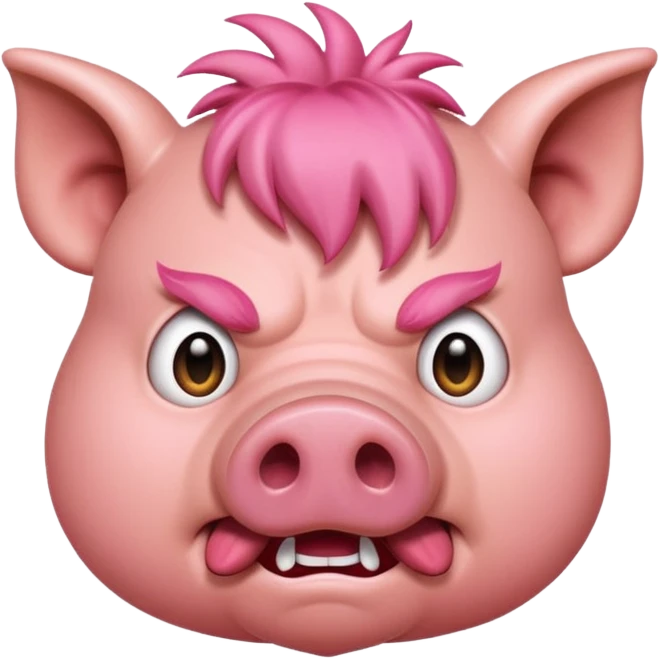 Angry pig emoji