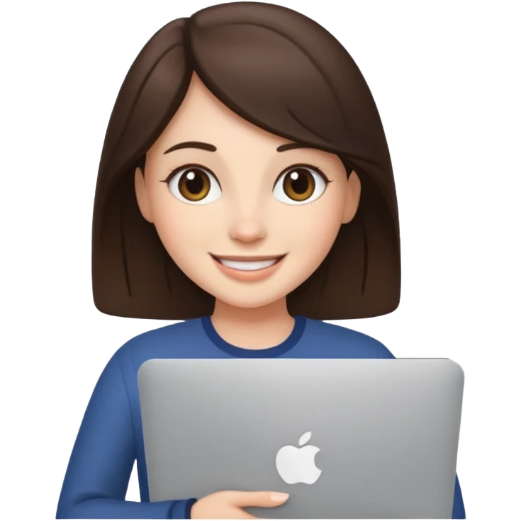 macbook brunette emoji