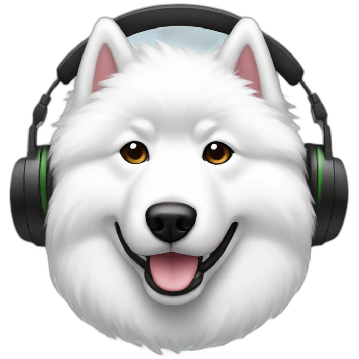 samoyed dj emoji