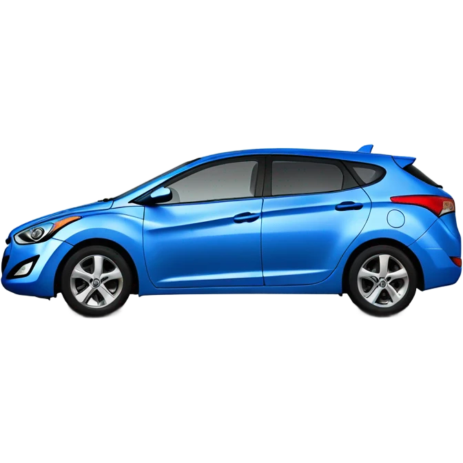 Hyundai Elantra touring 2009 blue front emoji