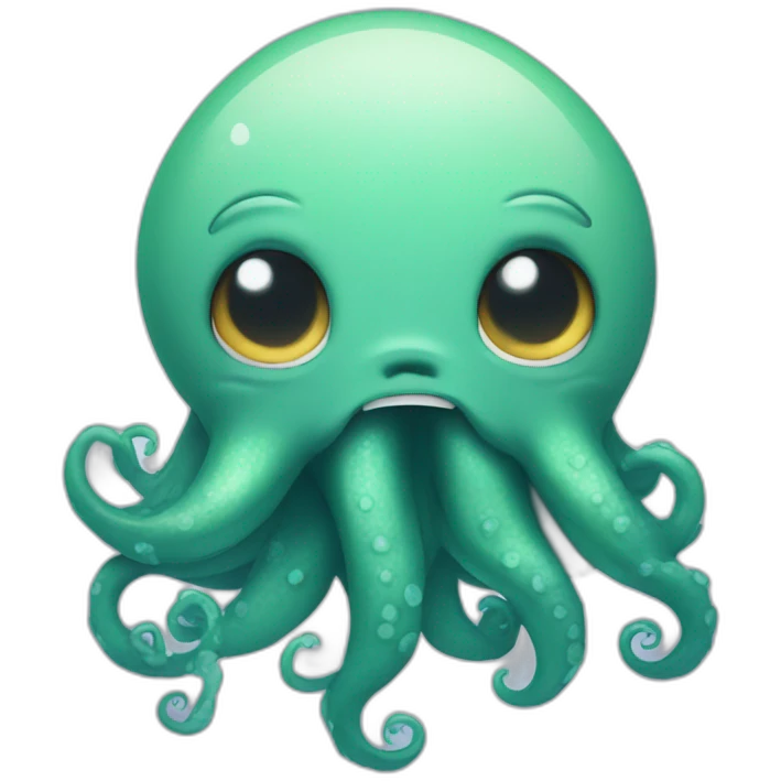 cute kraken cute face crying  emoji